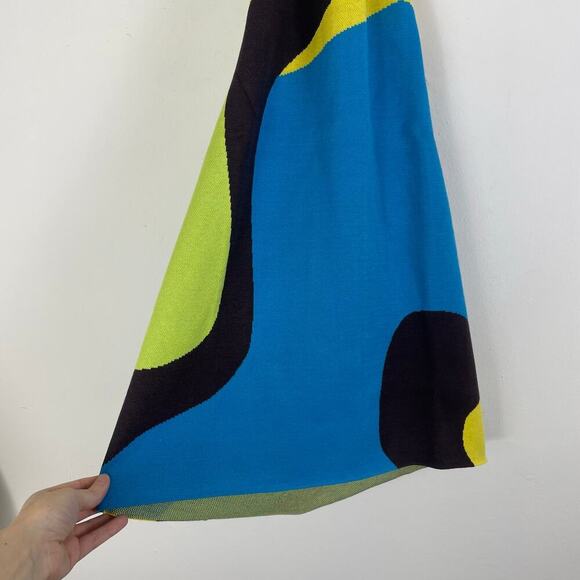 The Mayfair Group Olivia Knit Mini Halter Dress Green Brown SIZE XXL - Picture 3 of 8